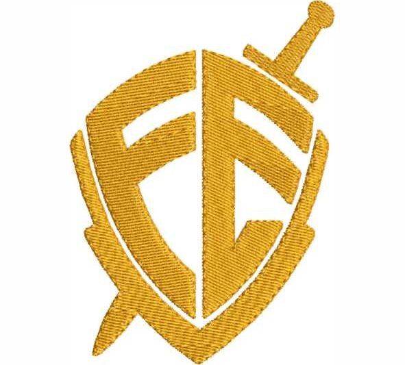 Matriz de Bordado Fé Escudo 000061