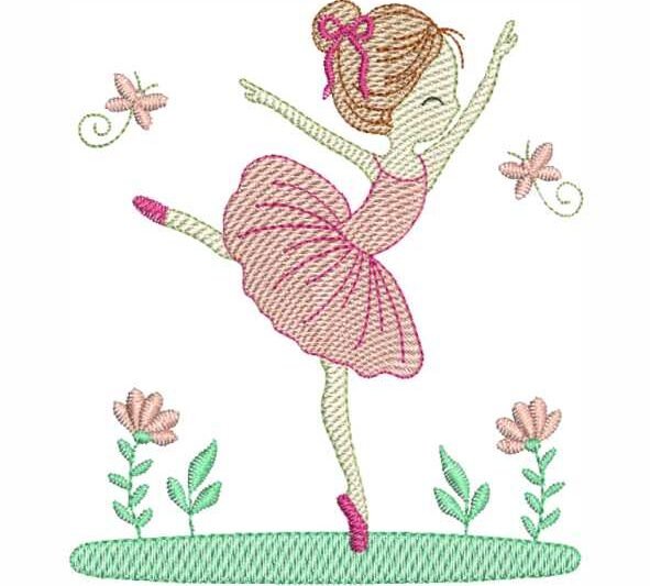 Matriz de Bordado Bailarina 000069