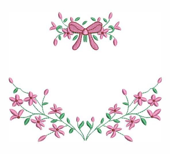 Matriz de Bordado Ramos de Flores 000137
