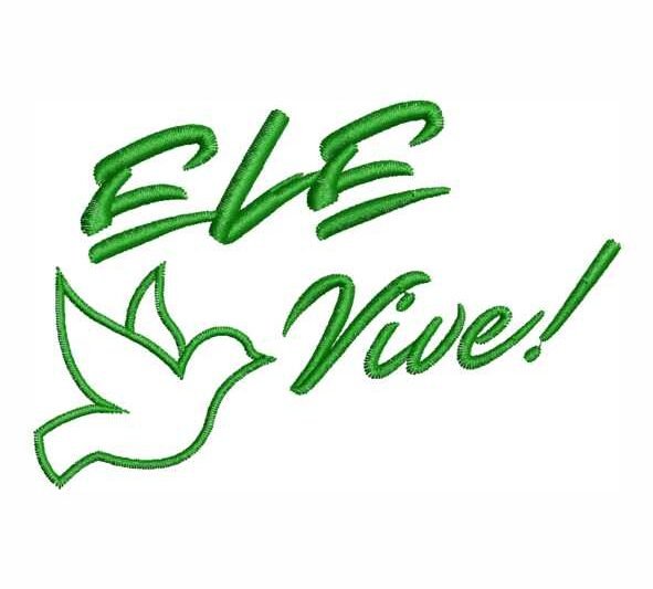 Matriz de Bordado Ele Vive Espirito Santo 000213