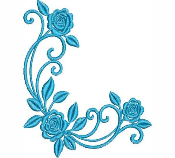 Matriz de Bordado Ramos de Flores 000281
