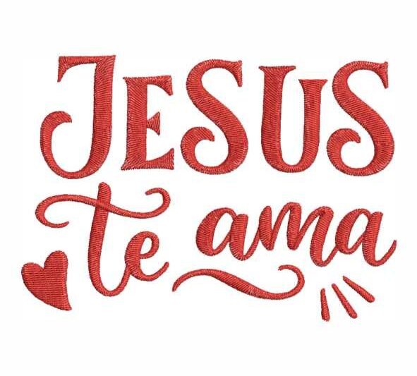 Matriz de Bordado Jesus Te Ama 000284