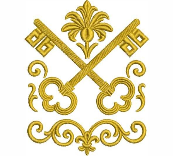 Matriz de Bordado Chaves de São Pedro 000371