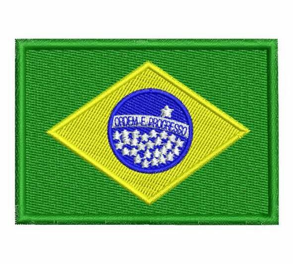 Matriz de Bordado Bandeira do Brasil       000374
