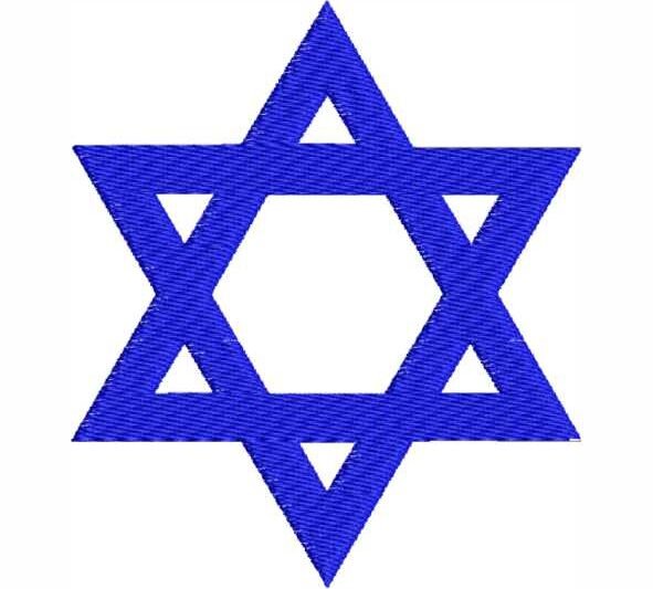 Matriz de Bordado Estrela de Israel 000376