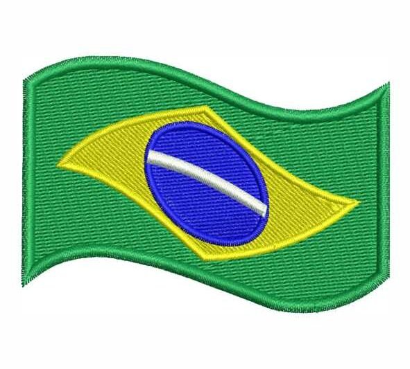 Matriz de Bordado Bandeira do Brasil 000378