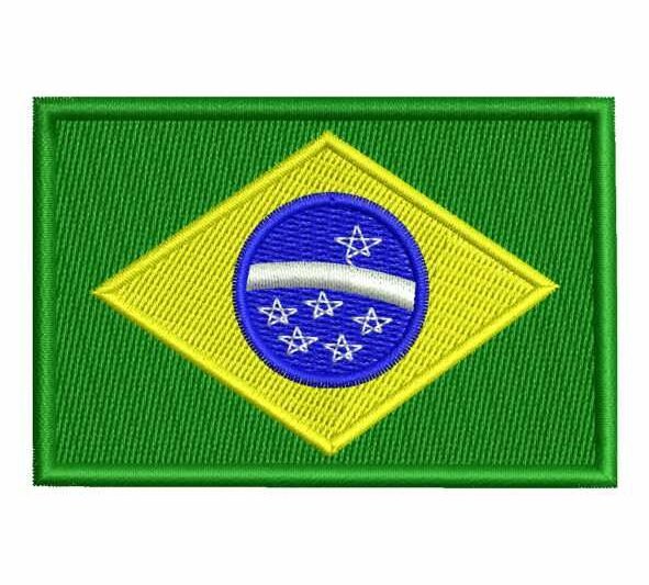 Matriz de Bordado Bandeira do Brasil 000384