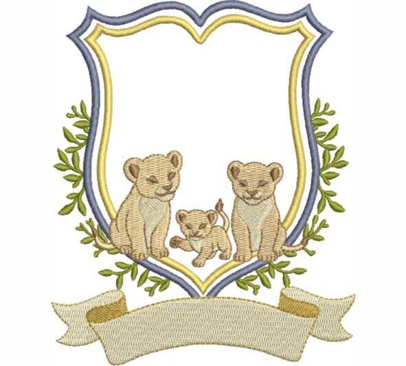 Matriz de Bordado Reino dos Leões Leão 000387