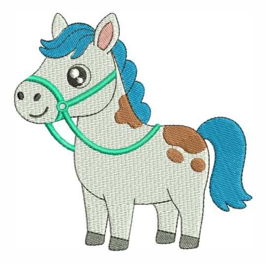 Matriz de bordado Cavalinho Fofo Cavalo 000002