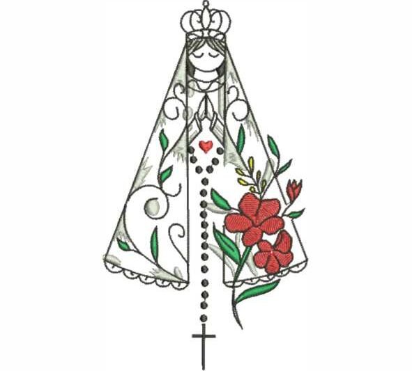Matriz de Bordado Nossa Senhora Aparecida 000041