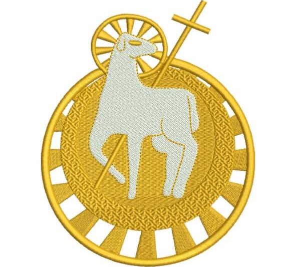 Matriz de Bordado Cordeiro de Deus Eucaristia 000048