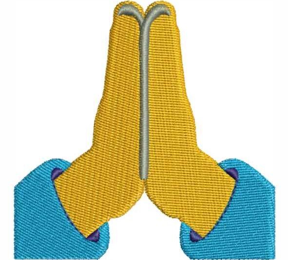 Matriz de Bordado Mãozinha Mão Orando 000049