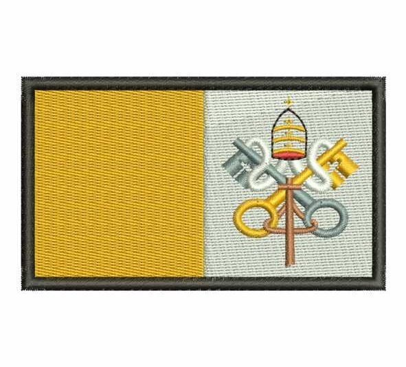 Matriz de Bordado Bandeira do Vaticano 000059