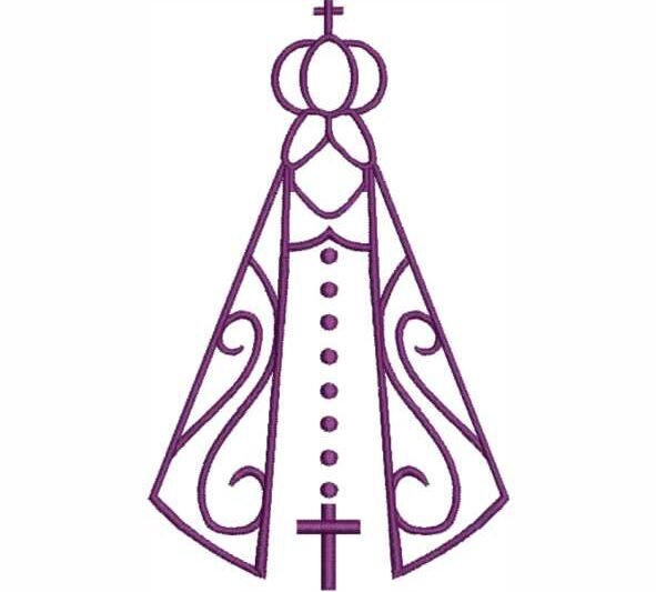 Matriz de Bordado Nossa Senhora Aparecida Santa 000076