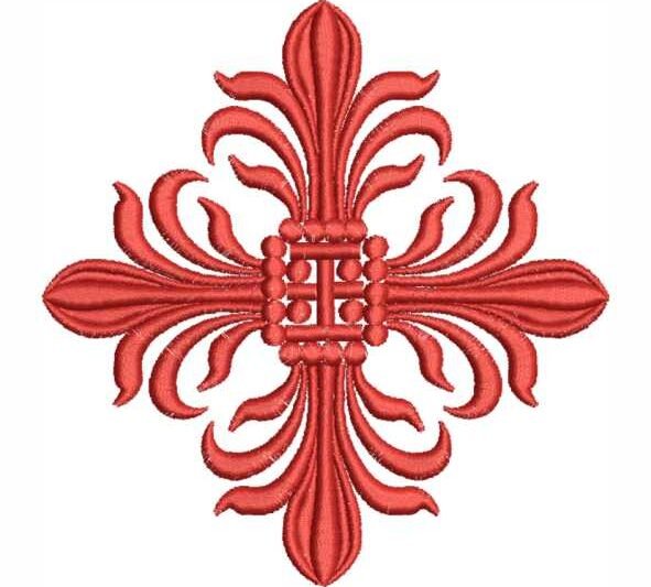 Matriz de Bordado Flor Litúrgica Florescer Litúrgico 000080