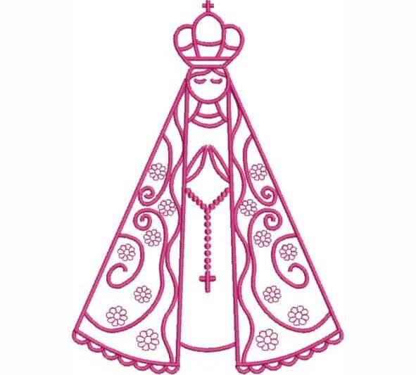 Matriz de Bordado Nossa Senhora Aparecida Símbolo 000083