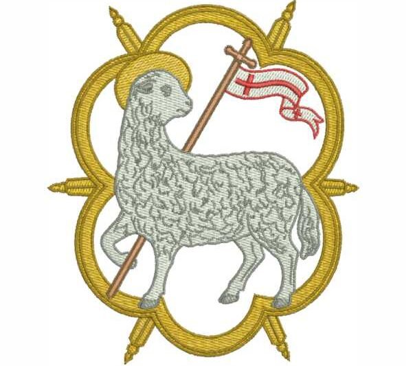 Matriz de Bordado Cordeiro de Deus 000098