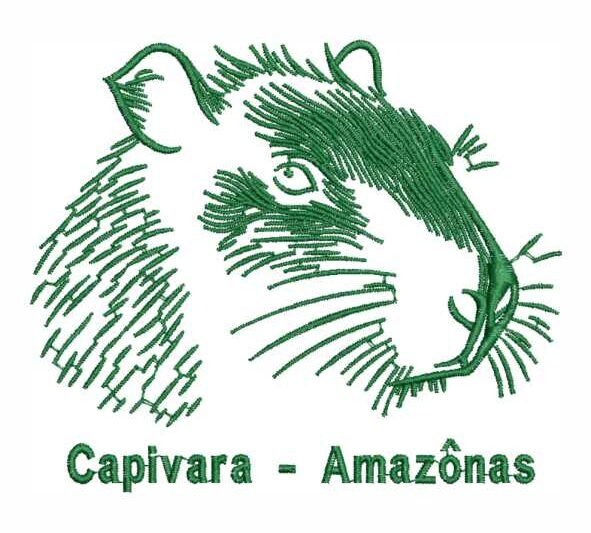 Matriz de Bordado Capivara 000109
