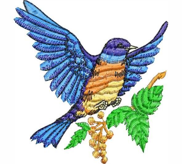Matriz de Bordado Beija Flor 000118