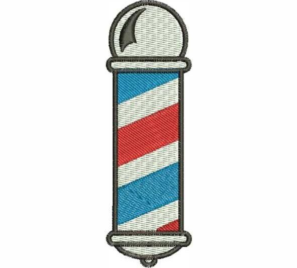 Matriz de Bordado Barber Pole 000129