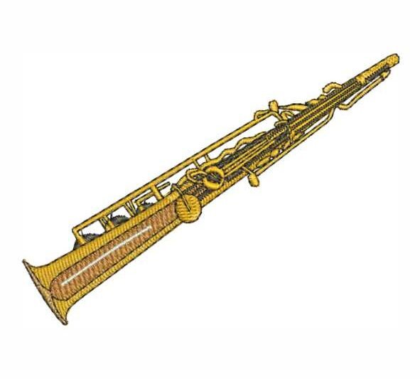 Matriz de Bordado Sax Reto 000136