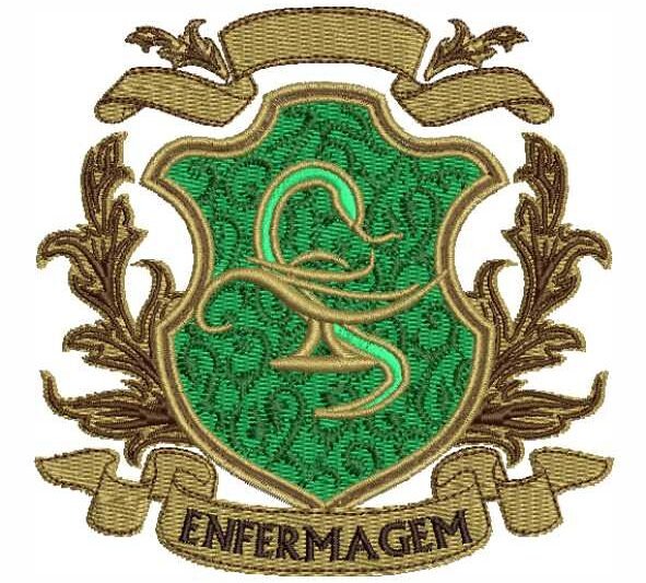 Matriz de Bordado Enfermagem Brasão 000154