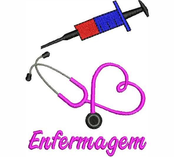 Matriz de Bordado Enfermagem Seringa 000155