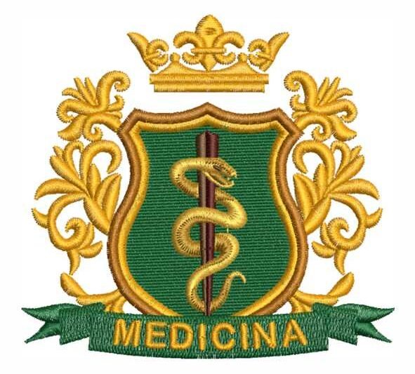 Matriz de Bordado Medicina Brasão 000159