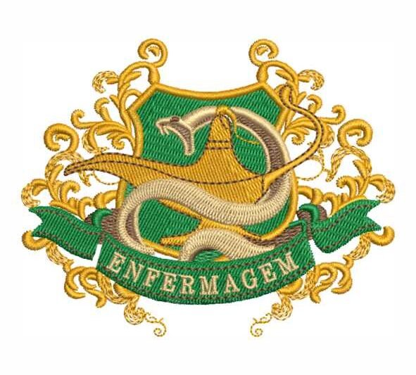 Matriz de Bordado Enfermagem Brasão 000181