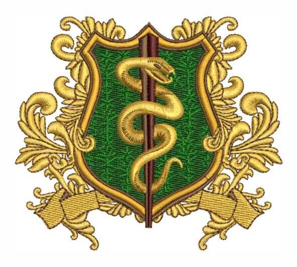Matriz de Bordado Medicina Brasão 000183