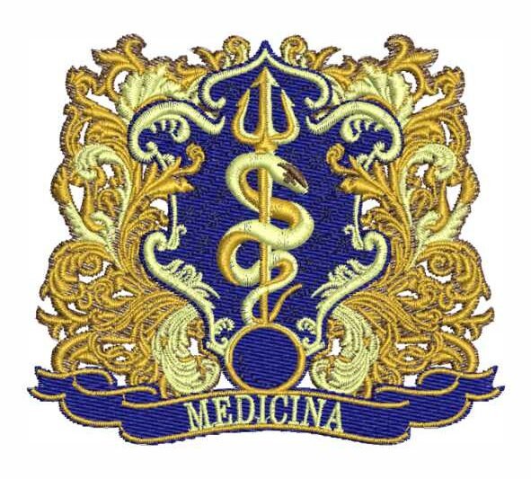 Matriz de Bordado Medicina Brasão 000264