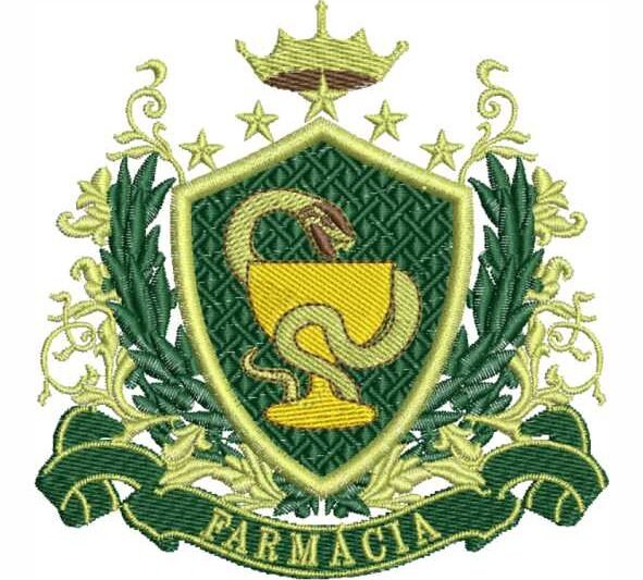 Matriz de Bordado Farmácia Brasão 000265