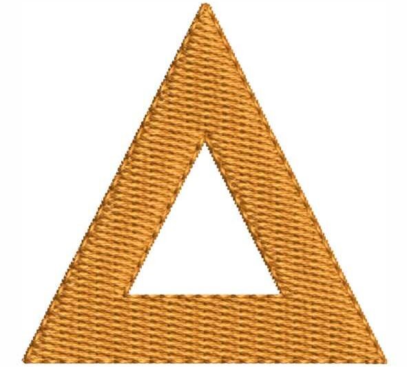 Matriz de Bordado Triângulo 000269