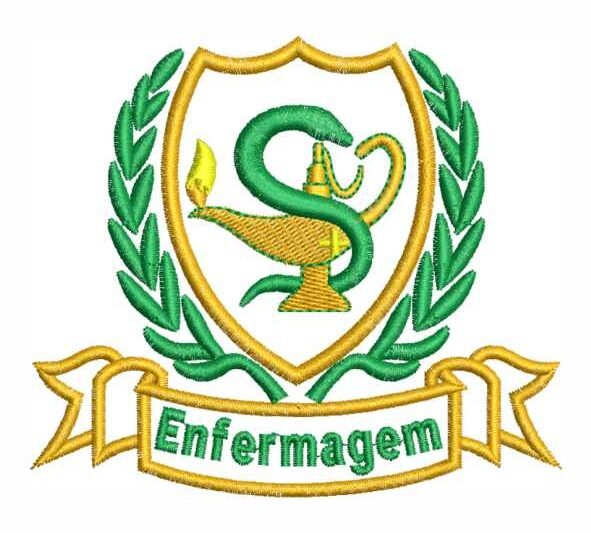 Matriz de Bordado Enfermagem Ramos Folhas 000300