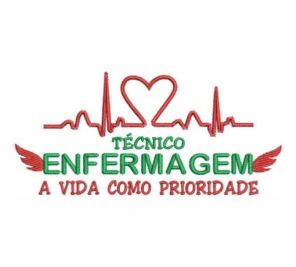 Matriz de Bordado Técnico Enfermagem 000344