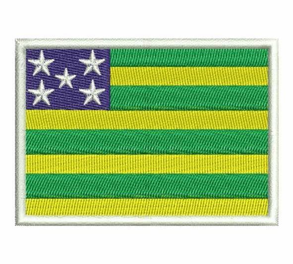 Matriz de Bordado Bandeira do Estado de Goiás 000357