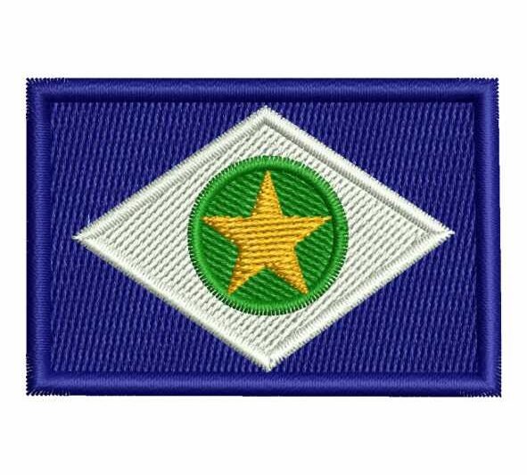 Matriz de Bordado Bandeira Mato Grosso do Norte 000362
