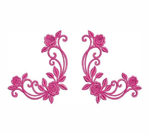 Matriz de Bordado Ramos de Flores 000369