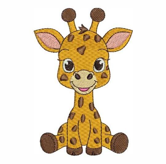 Matriz de Bordado Girafinha Baby Girafa 0000012