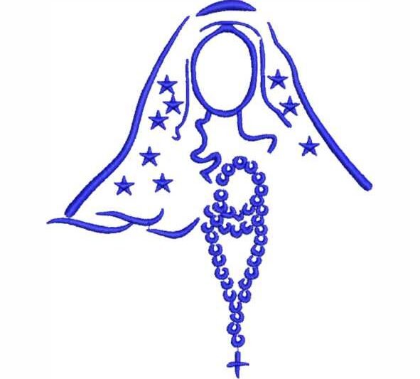 Matriz de Bordado Nossa Senhora Aparecida 0000077